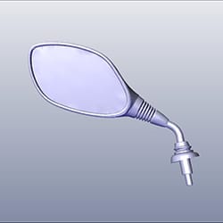 MIRROR ASSY. L. BACK (MET. NEXUS BLUE BL - Destini 125 - 88120ABS000YS