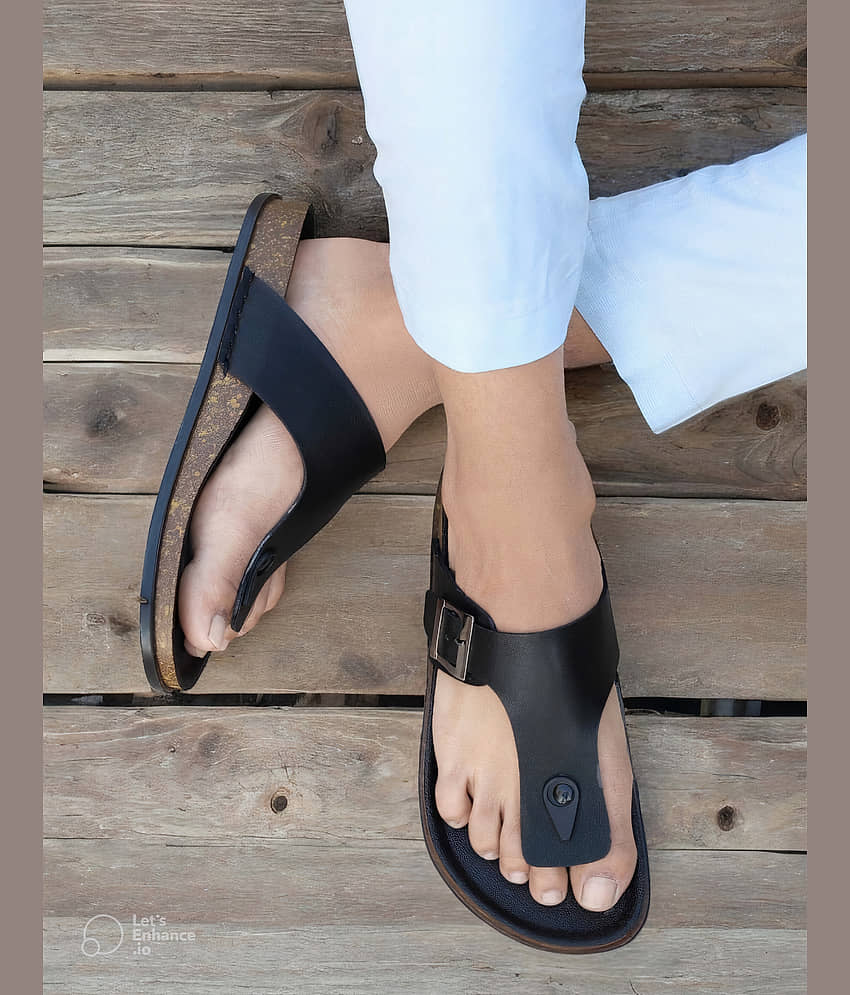 Akiko Black Men's Daily Slipper