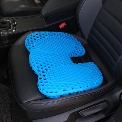 EZYFIT Medical-Grade Gel Seat Cushion for Tailbone Pain, U-Shape Honeycomb Design with Non-Slip Cover, Breathable Coccyx Cushion for Back, Spine & Long Sitting � Chair & Car Use