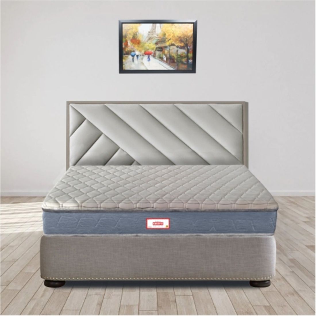 Coirfit Health Spa Air Dual Comfort With SRTX Technology 5 Inch King Size Bonded Foam Mattress (72X70 Inches), Infused Cool Gel, NASA Approved Memory Foam, All Side Quilted,| 15-Year Warranty