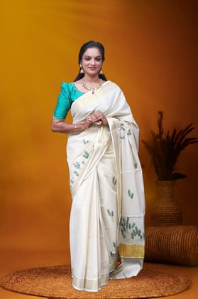 AR-T074 GOLD TISSUE SAREE 6.25 MTR