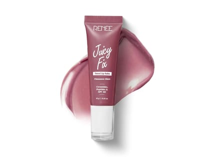 RENEE Juicy Fix Tinted Lip Balm SPF 30- With Glossy Finish For Dry, Flaky Lips - Cinnamon Glaze