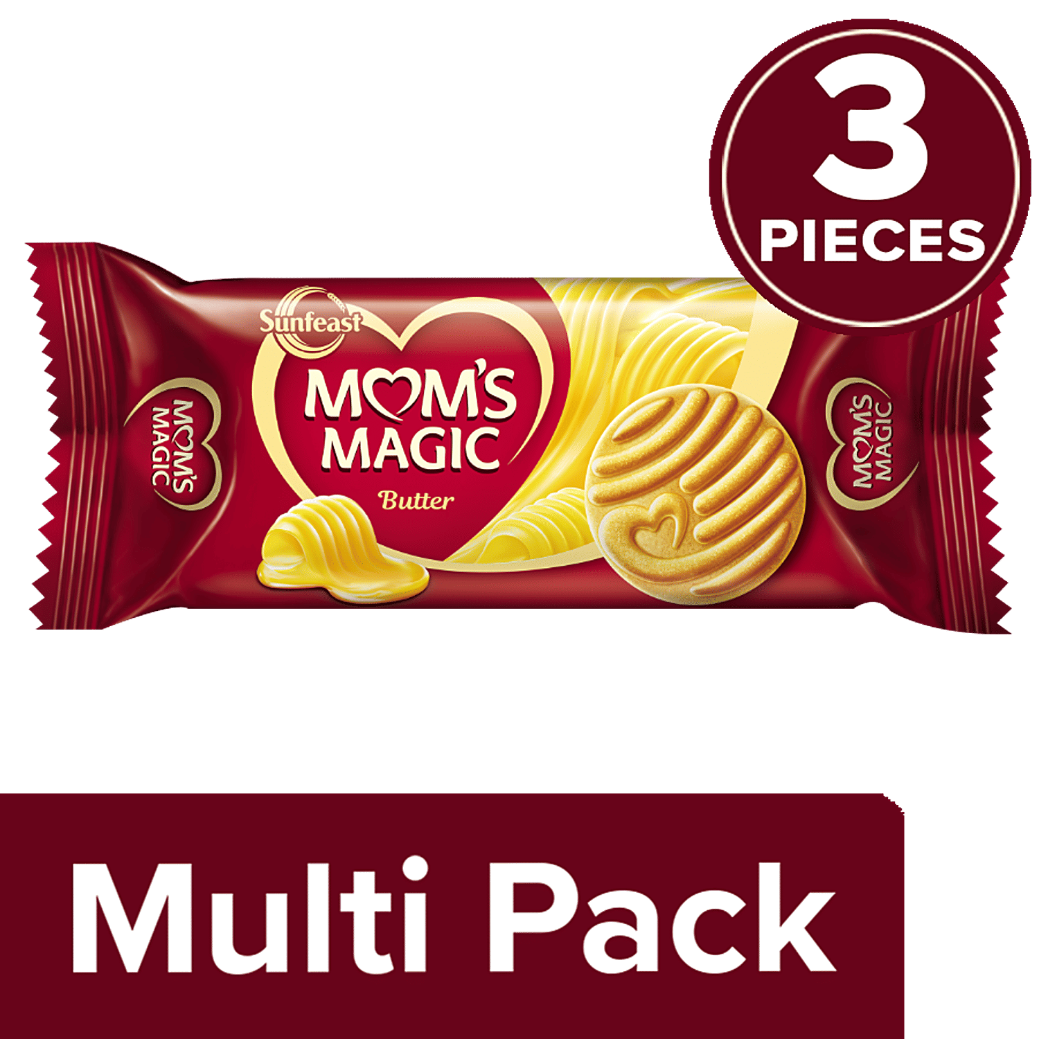 Sunfeast Moms Magic - Rich Butter, 3x75 g (Multipack)