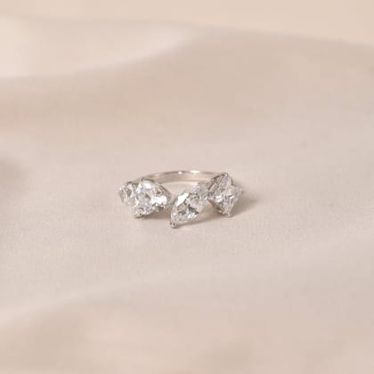 Silver Trinity Ring-Size 12