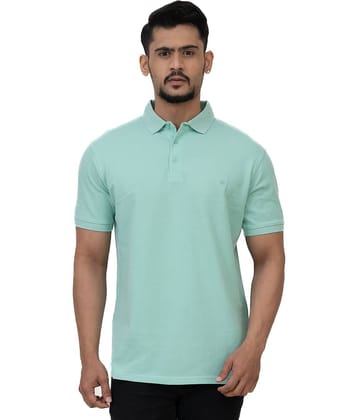 Cotstyle Pack of 1 Cotton Blend Regular Fit Solid Half Sleeves Men's Polo T Shirt ( Grey )