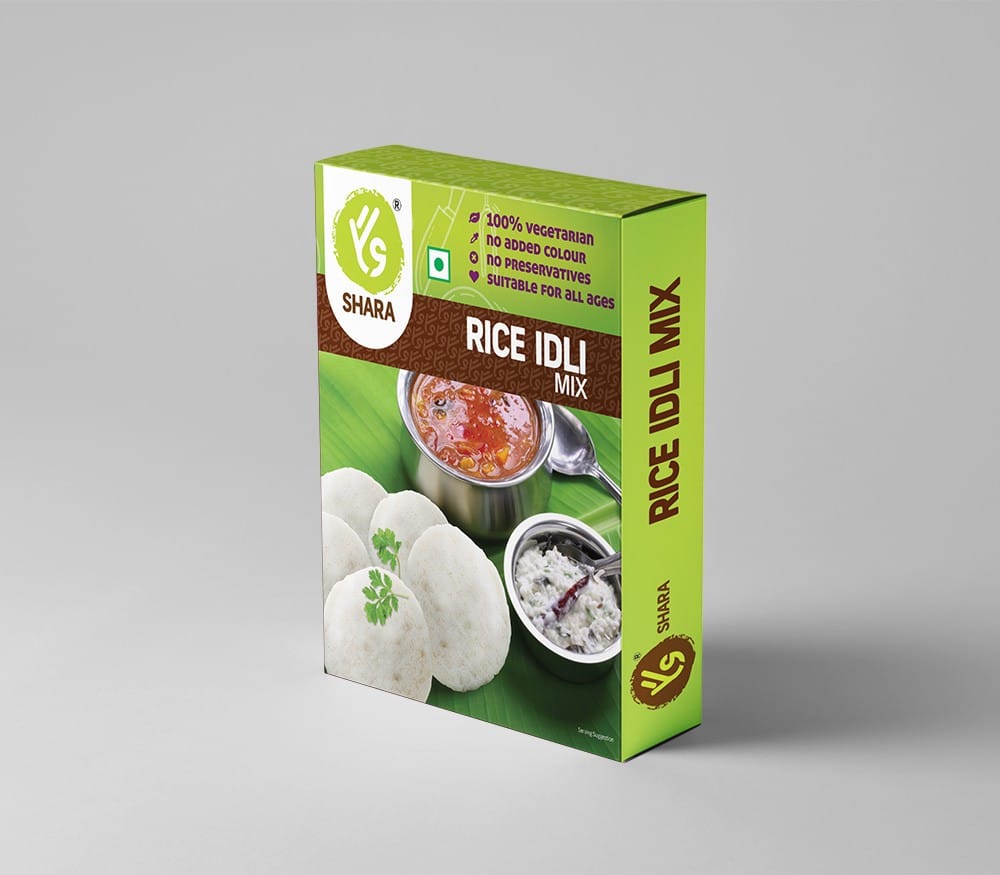Shara Rice Idli Mix (200g) | 100% Vegetarian & No Preservatives | Instant South Indian Breakfast