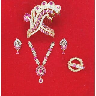AD Jewellery Set for Deities: Suitable for Laddu Gopal size 6