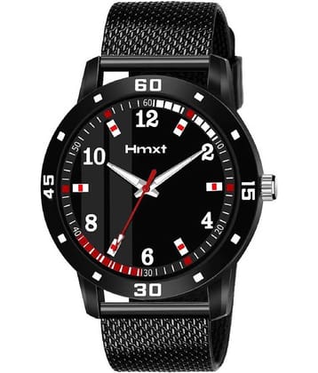 HMXT Black Silicon Analog Men's Watch