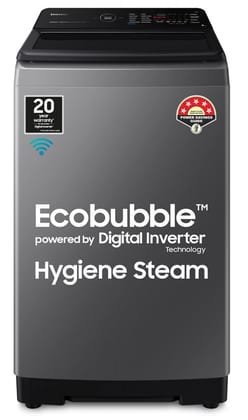Samsung 8 Kg '5 star Ecobubble™ Wi-Fi Inverter Fully Automatic Top Load Washing Machine (WA80BG4582BDTL,Rose Brown), Bubble Storm technology Rose Brown