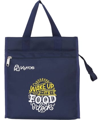 Kyros Blue Polyester Lunch Bag Pack of 1