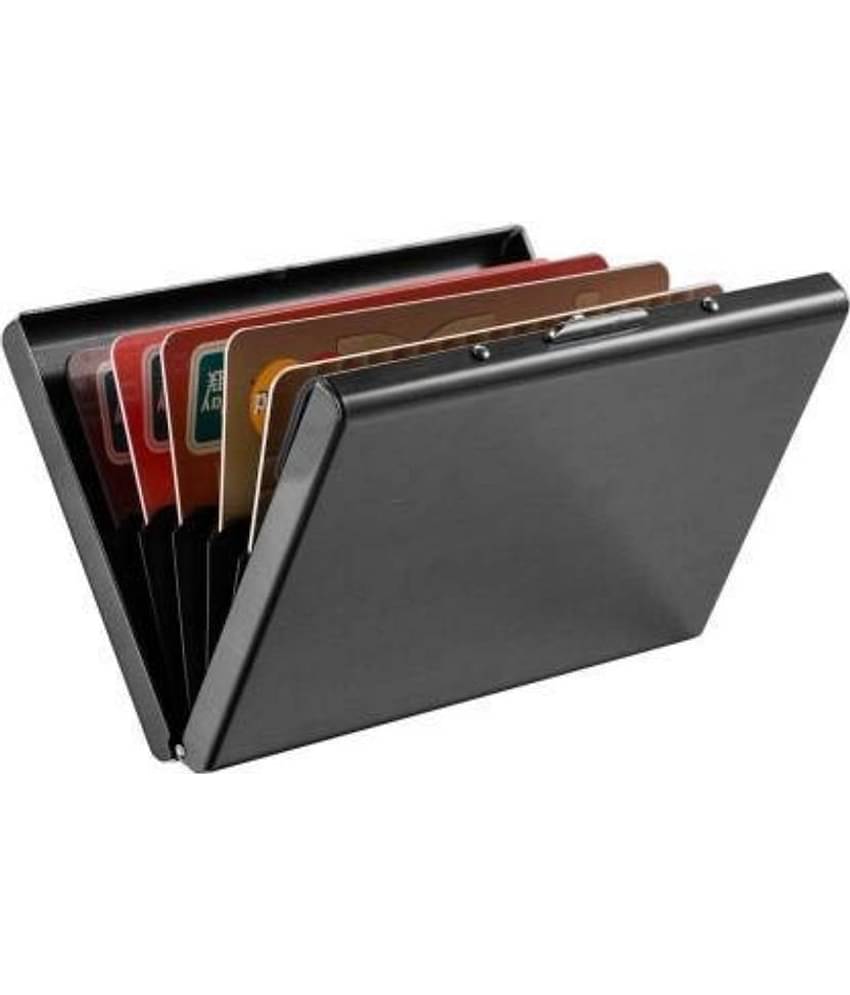 FSN-High Quality Stainless Steel  Black ATM Card Holder