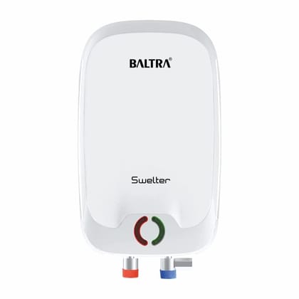Baltra Swelter Instant Water Geyser Heater (White) � ISI Certified, Compact & Efficient Heating Solution