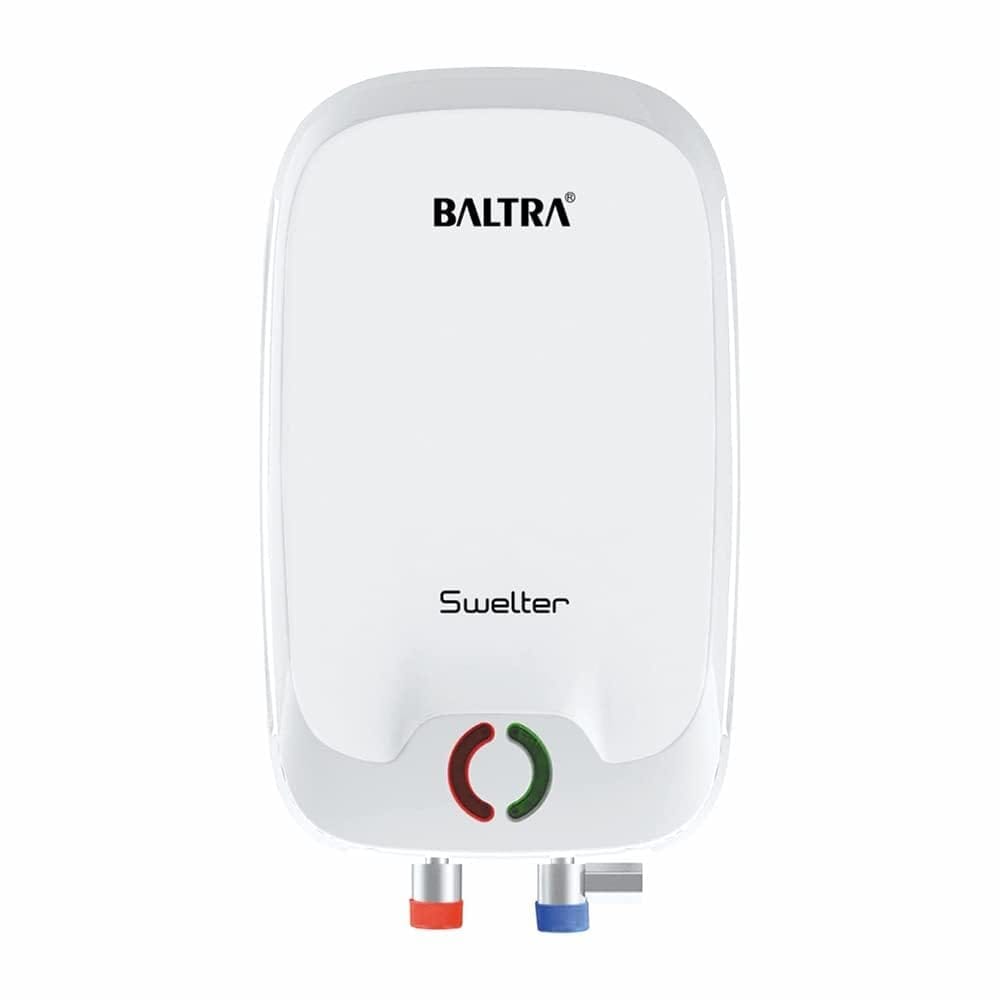 Baltra Swelter Instant Water Geyser Heater (White) � ISI Certified, Compact & Efficient Heating Solution