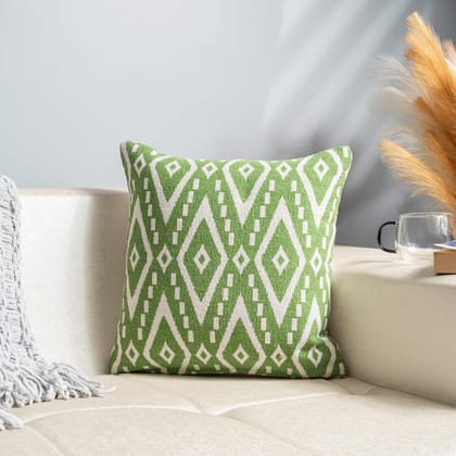 Green Ikat Cushion Cover-16"x16"