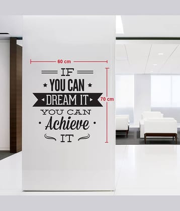 Asmi Collection Motivational Quotes Wall Sticker ( 70 x 60 cms )