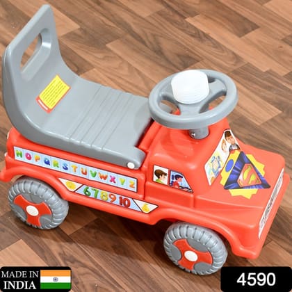 Kids Baby Ride-On Push Car with Musical Horn & Backrest – Perfect Toy for Toddlers