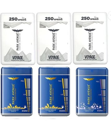 Park Avenue Deodorant Spray & Pocket Perfume Woody Medium -Fragrance For Unisex ( Pack of 6 )