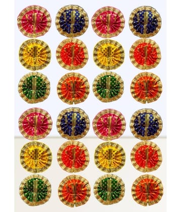 Lootnixx Laddu Gopal Goli Designe Golden Poshak 24 Piece (Size 0 No ) Set Dress