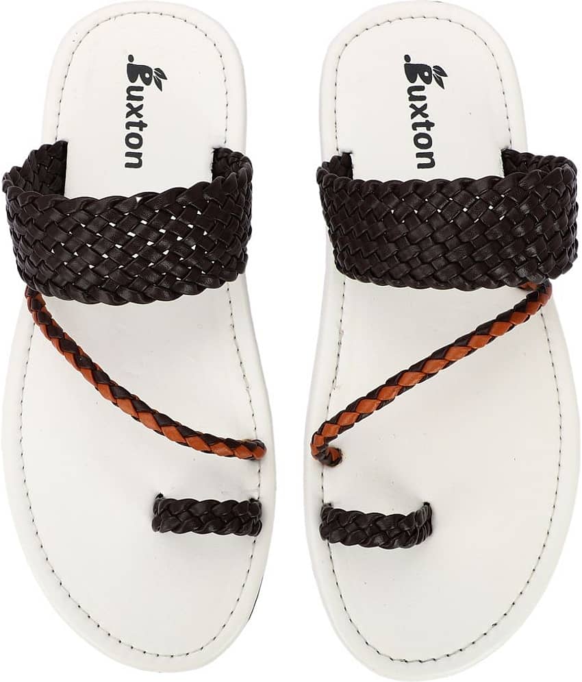 Buxton - Brown Men's Leather Slipper