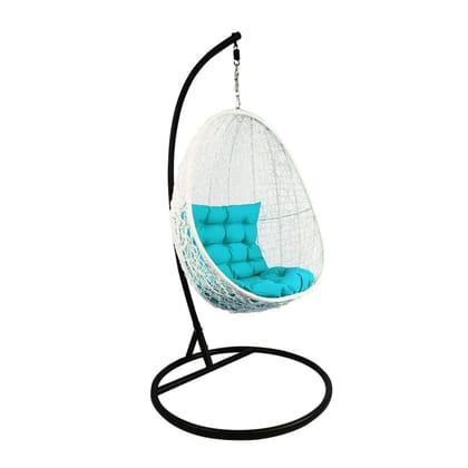 SINGLE SEATER HANGING SWING WITH STAND FOR INDOOR AND OUTDOOR