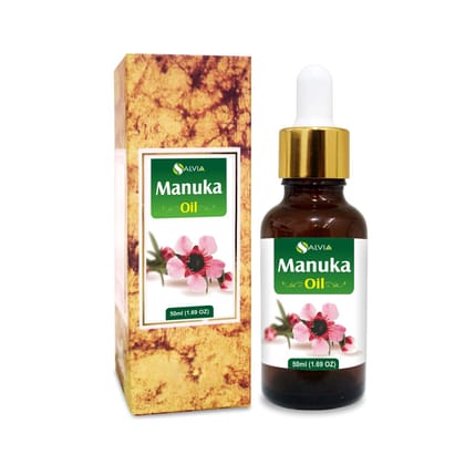 Salvia Manuka Oil (Leptospermum Scoparium) 100% Pure & Natural With Dropper 50Ml Salvia Manuka Oil (Leptospermum Scoparium) 100% Pure & Natural With Dropper 50Ml - 50 ml (Pack of 1)