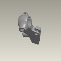 BRACKET LEFT HANDLE LEVER - HF 100 | HF Deluxe | Passion Pro | Splendor+ | HF Dawn | Splendor Pro | Splendor NXG | Super Splendor - 53172KTC900S