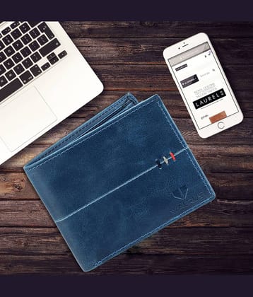 Walrus Leather Blue Casual Regular Wallet