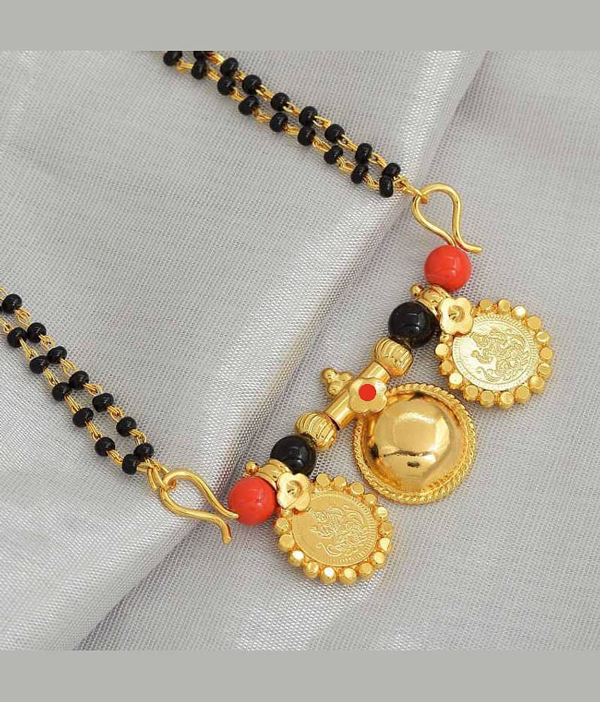 SHANKH-KRIVA Golden Mangalsutra ( Pack of 1 )
