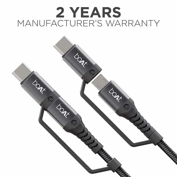boAt Deuce USB 300 2 in 1 Type-C &amp; Micro USB Cable