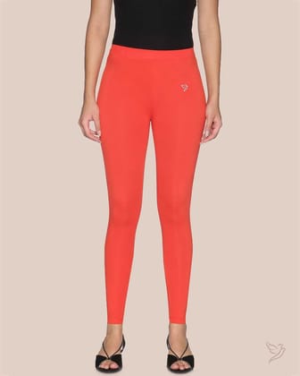 Cotton Ankle Legging - Fruity Orange-S / Fruity Orange