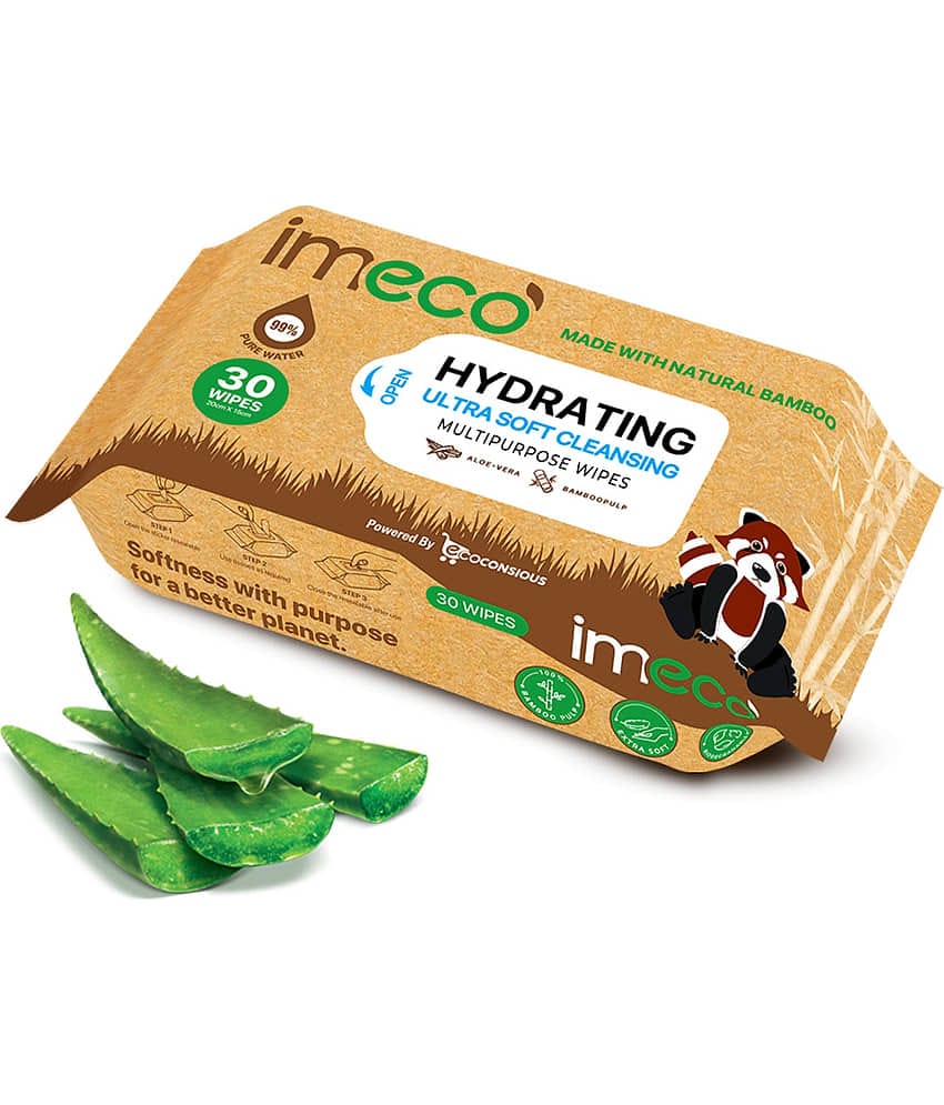 IMECO IMECO Bamboo Wet Wipes 30 Pulls - Pack of 1 Wet Wipes ( 30 Pcs )