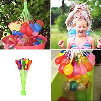 Hayberg Holi Water Magic Balloons l Set of 9 Bunch l 333 Baloons l Multicolour l Quick Fill and Auto Tie in 60 Seconds with Universal Tap Adaptor