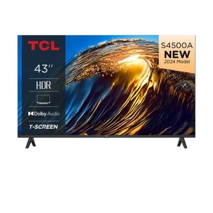 TCL 109.22 cm (43 Inch) Full HD Android TV, 43S4500A, Black