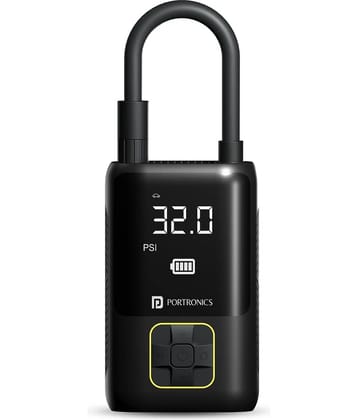 Portronics - Tyre Inflator For All Cars & Motorbikes ( Pack of 1 )