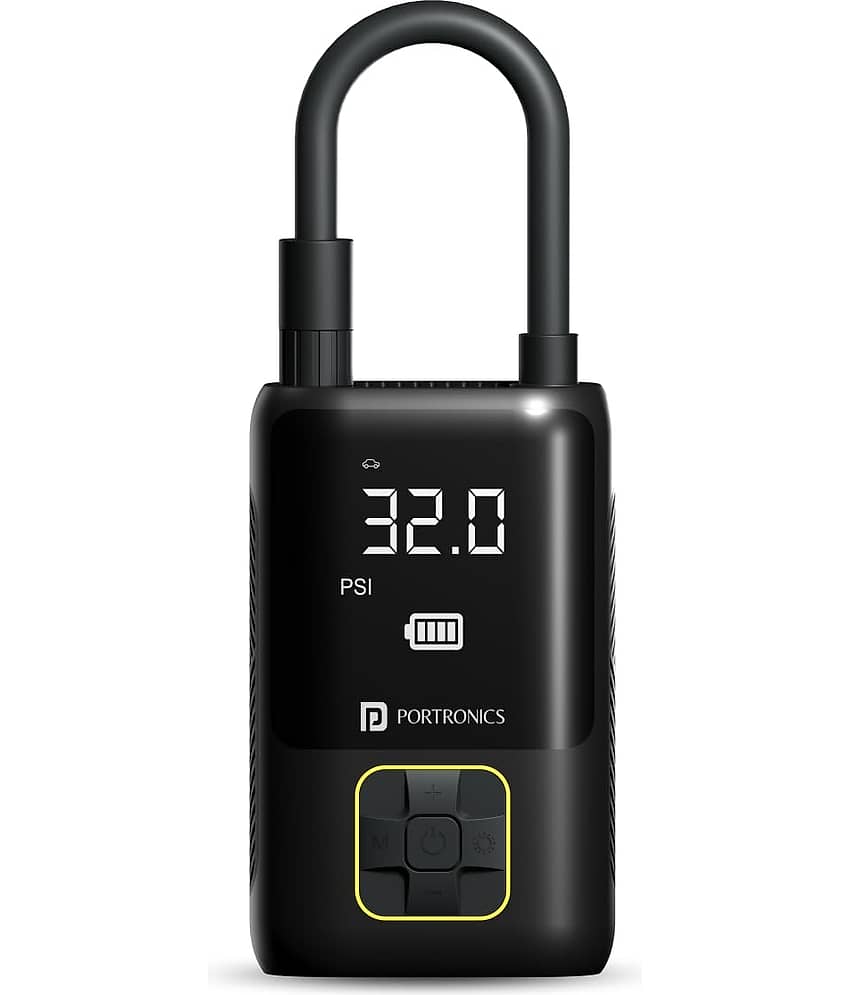 Portronics - Tyre Inflator For All Cars & Motorbikes ( Pack of 1 )