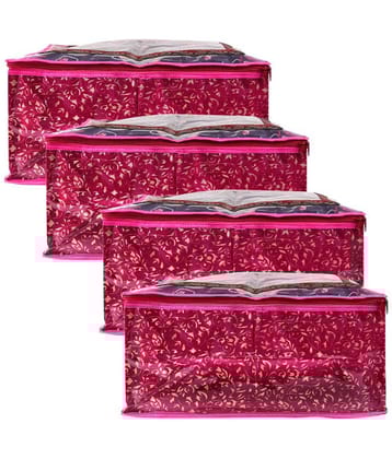 Apratim Pink Saree Covers - 4 Pcs
