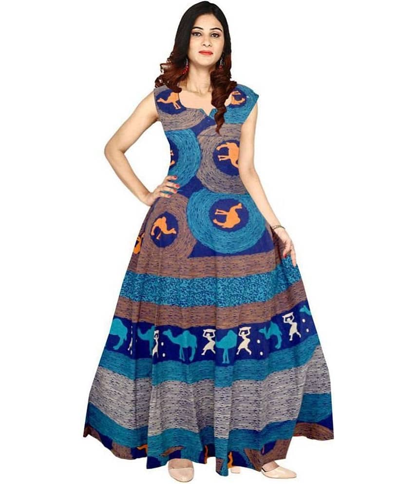 Frionkandy - Multicolor Cotton Women's A- line Dress ( Pack of 1 )