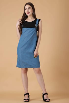 Denim Dungaree-L / Blue