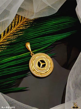 Classy Mercedes Micro Gold Pendant PD-093-2 inch