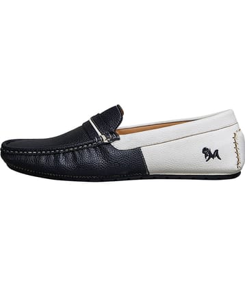 Neemans Color Block Loafers Black Men's Slip on Shoes