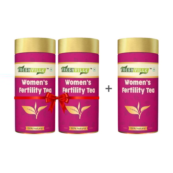Freshville Women Fertility Tea 3 Months Pack Supports Hormonal Balance and Fertility 300gram