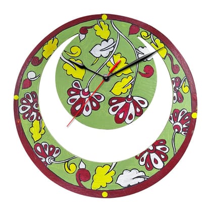 Kalamkari on Moon Clock DIY Kit by Penkraft