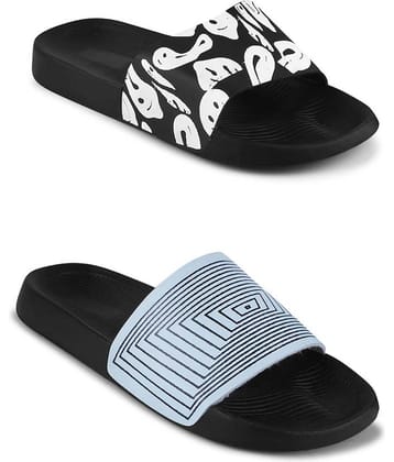 PERY PAO Black Men's Slide Flip Flop