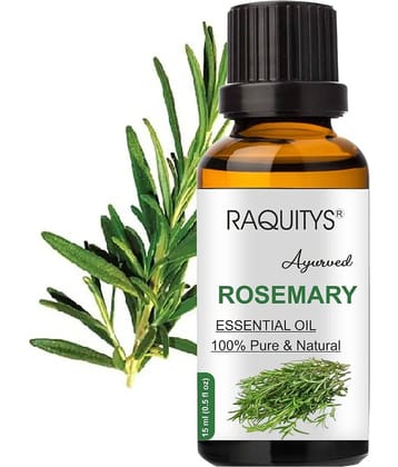RAQUITYS Rosemary Essential Oil | Hair Growth, Skin, Face | PURE- 15ML