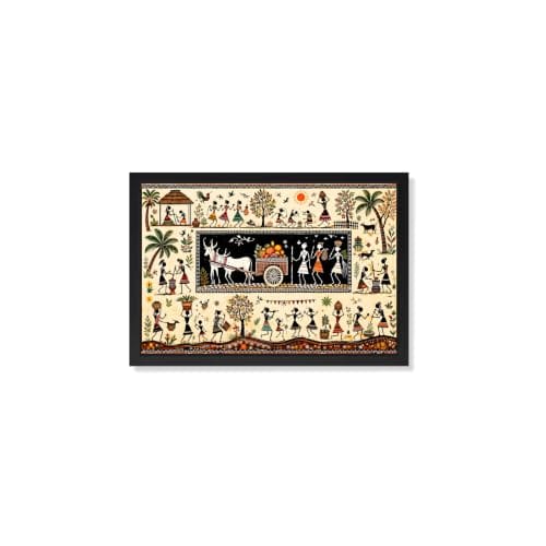 Wall Frame | Handcrafted Tribal Folk Art for Living Room, Home & Office Decor