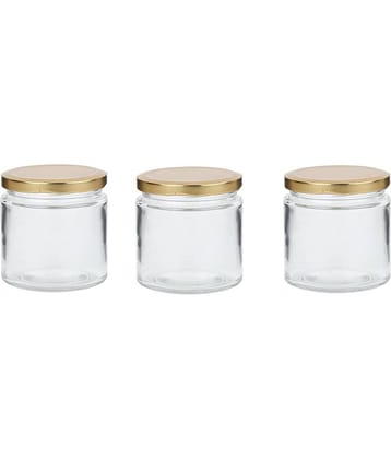 Somil - Storage Container Glass Transparent Utility Container ( Set of 3 )