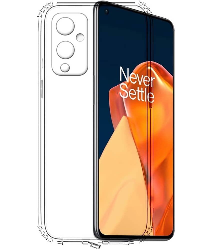 ZAMN - Transparent Silicon Silicon Soft cases Compatible For Oneplus 9 ( Pack of 1 )