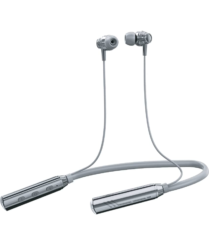 FPX Flame Bass Blazing Sound Wireless Neckband | 48 Hours (GREY)
