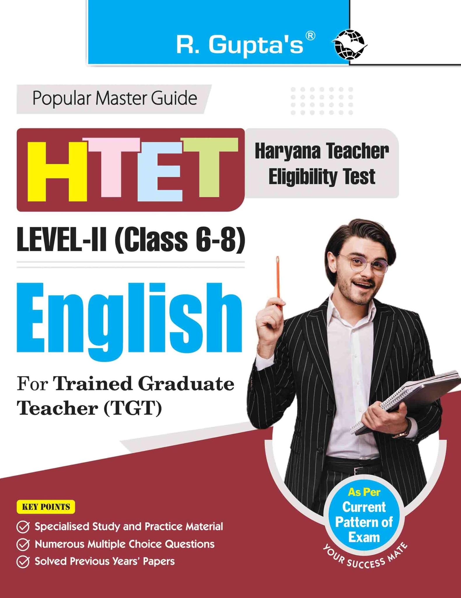 HTET (TGT) Trained Graduate Teacher (Level-2) English (Class VI to VIII) Exam Guide [Paperback] [Nov 19, 2025] RPH Editorial Board