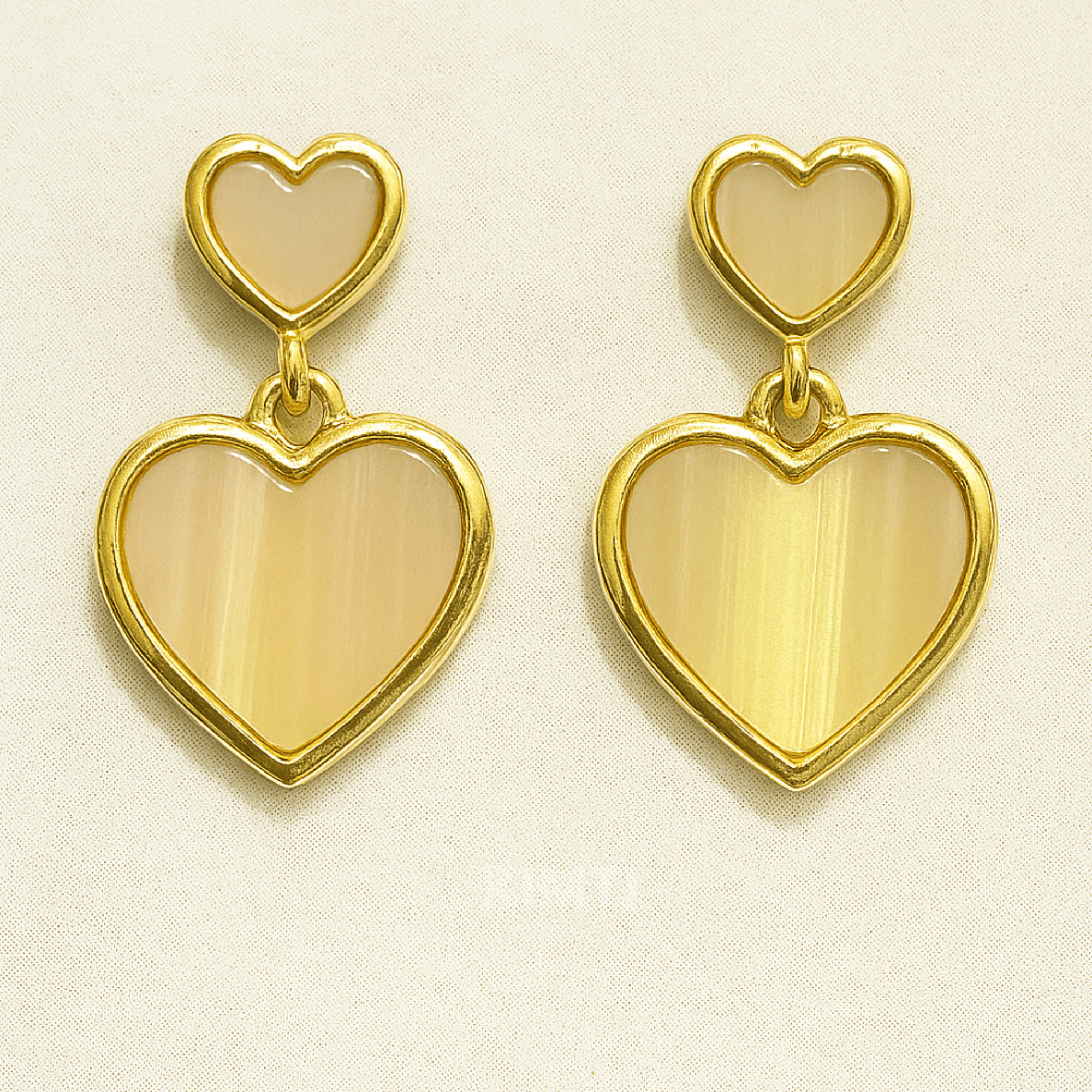 Heart Drop Earrings